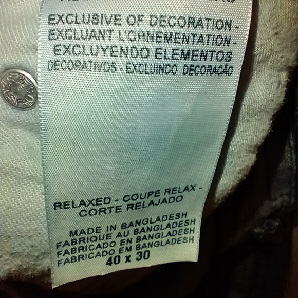 Levis Strauss Signature Relaxed Blue Denim Jeans Men's sz 40x30. - Picture 5 of 7